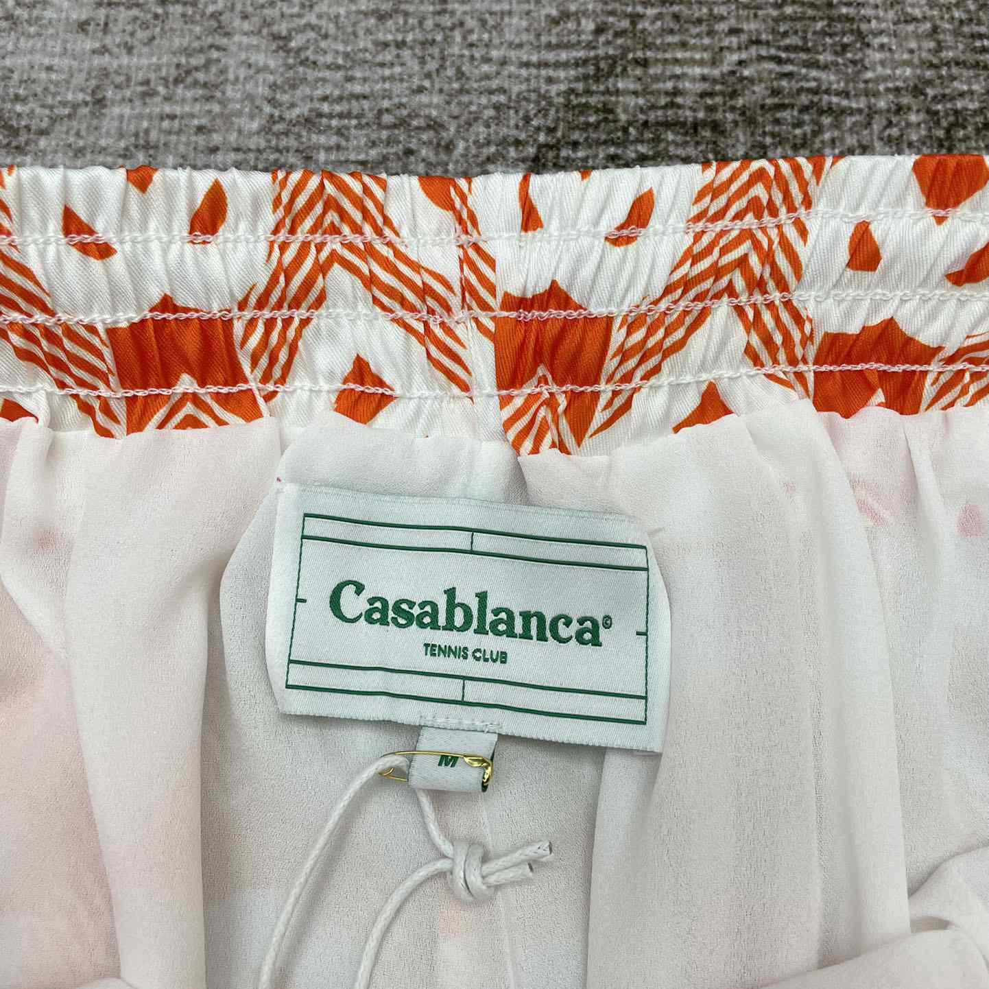 Casablanca Silk Shorts With Drawstring 'Heart Monogram Gradient'   CA3485 - PerfectKickZ