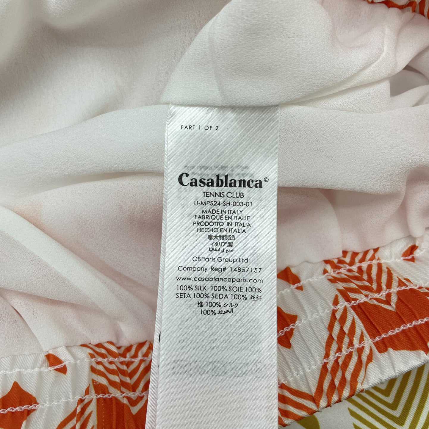 Casablanca Silk Shorts With Drawstring 'Heart Monogram Gradient'   CA3485 - PerfectKickZ