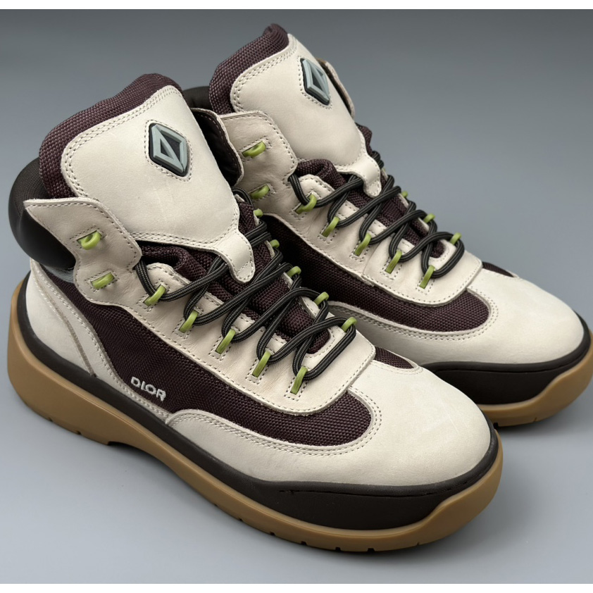 Dior Dean Ankle Boot 'Beige Burgundy' - PerfectKickZ