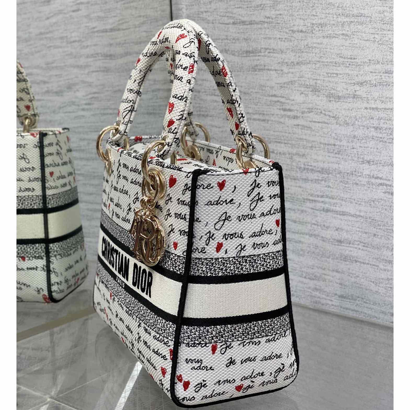Dior Dioramour Medium Lady D-Lite Bag - PerfectKickZ
