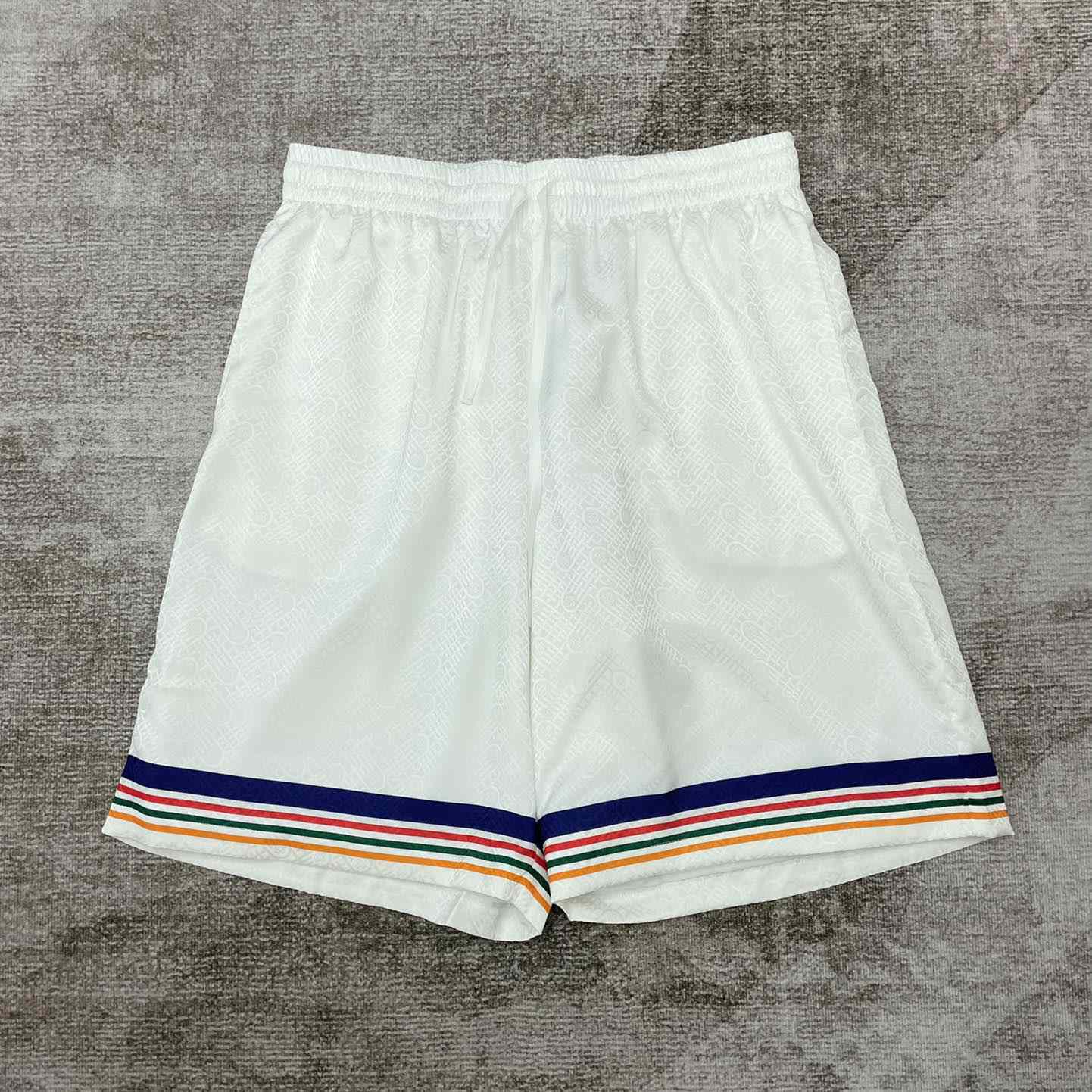 Casablanca Tennis Club Icon Silk Shorts   CA3481 - PerfectKickZ