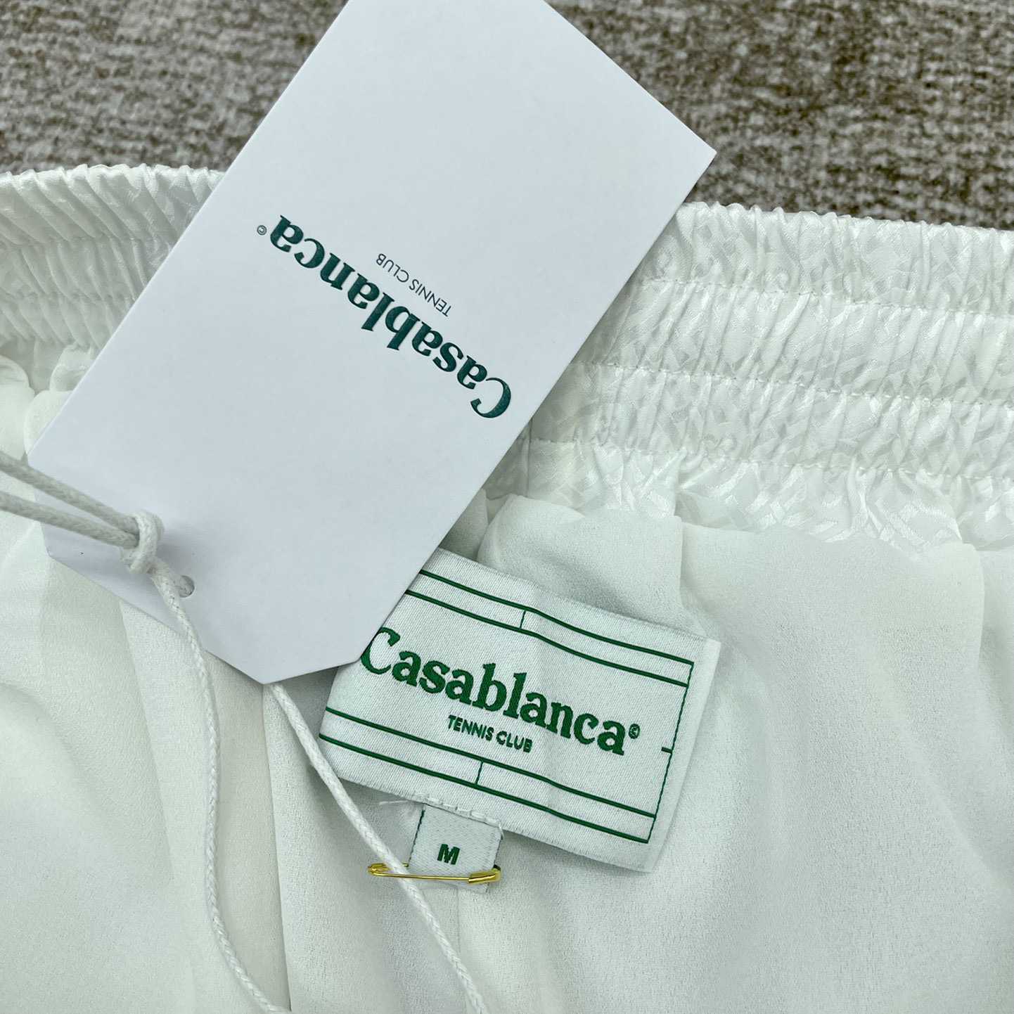 Casablanca Tennis Club Icon Silk Shorts   CA3481 - PerfectKickZ