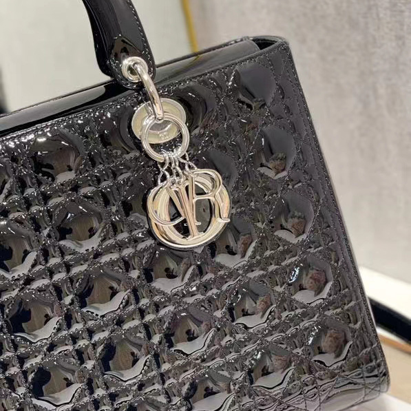 Dior Lady Dior Large Top Handle Bag  (32-25-11cm) - PerfectKickZ
