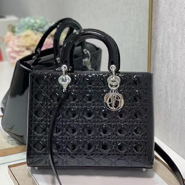 Dior Lady Dior Large Top Handle Bag  (32-25-11cm) - PerfectKickZ