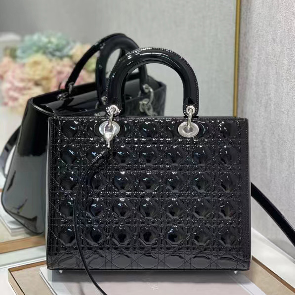 Dior Lady Dior Large Top Handle Bag  (32-25-11cm) - PerfectKickZ