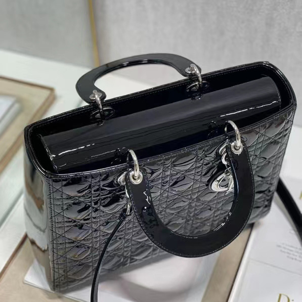 Dior Lady Dior Large Top Handle Bag  (32-25-11cm) - PerfectKickZ