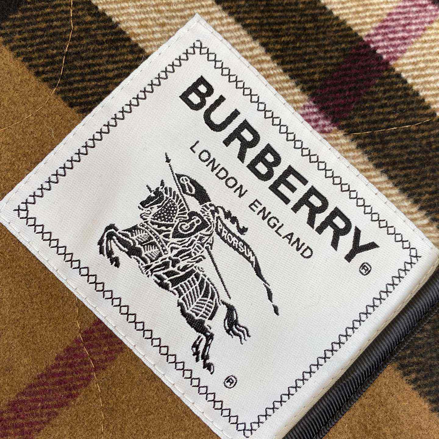 Burberry Check Wool Blend Bomber Jacket - PerfectKickZ