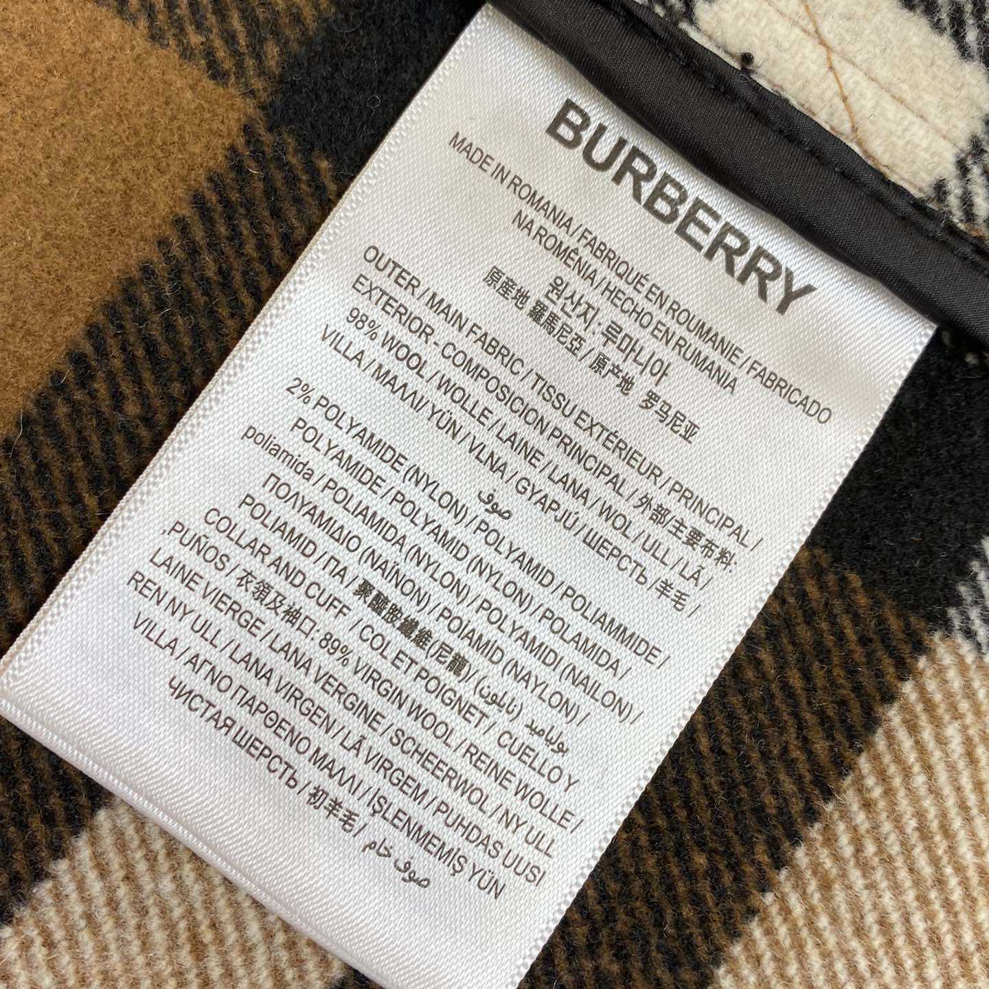 Burberry Check Wool Blend Bomber Jacket - PerfectKickZ
