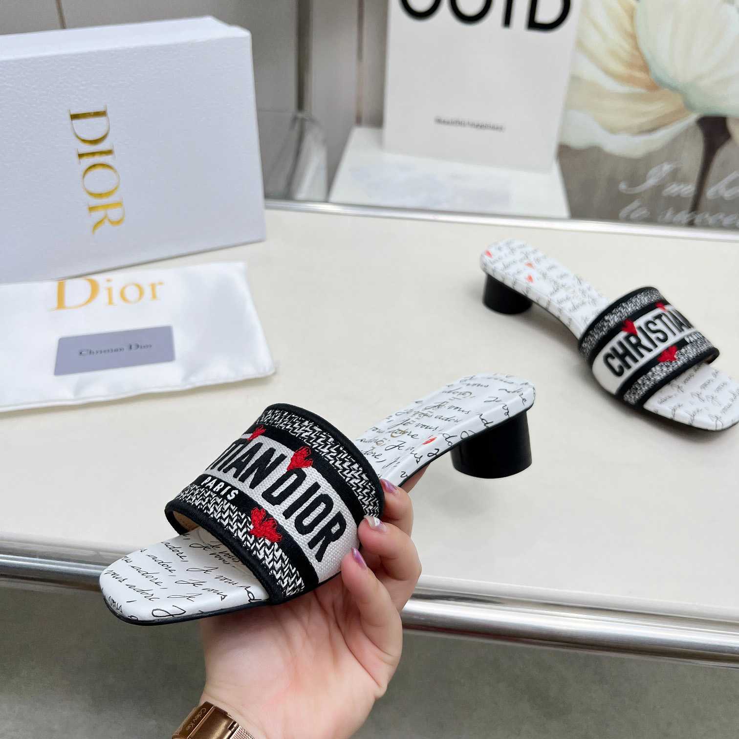 Dior Dway Heeled Slide - PerfectKickZ