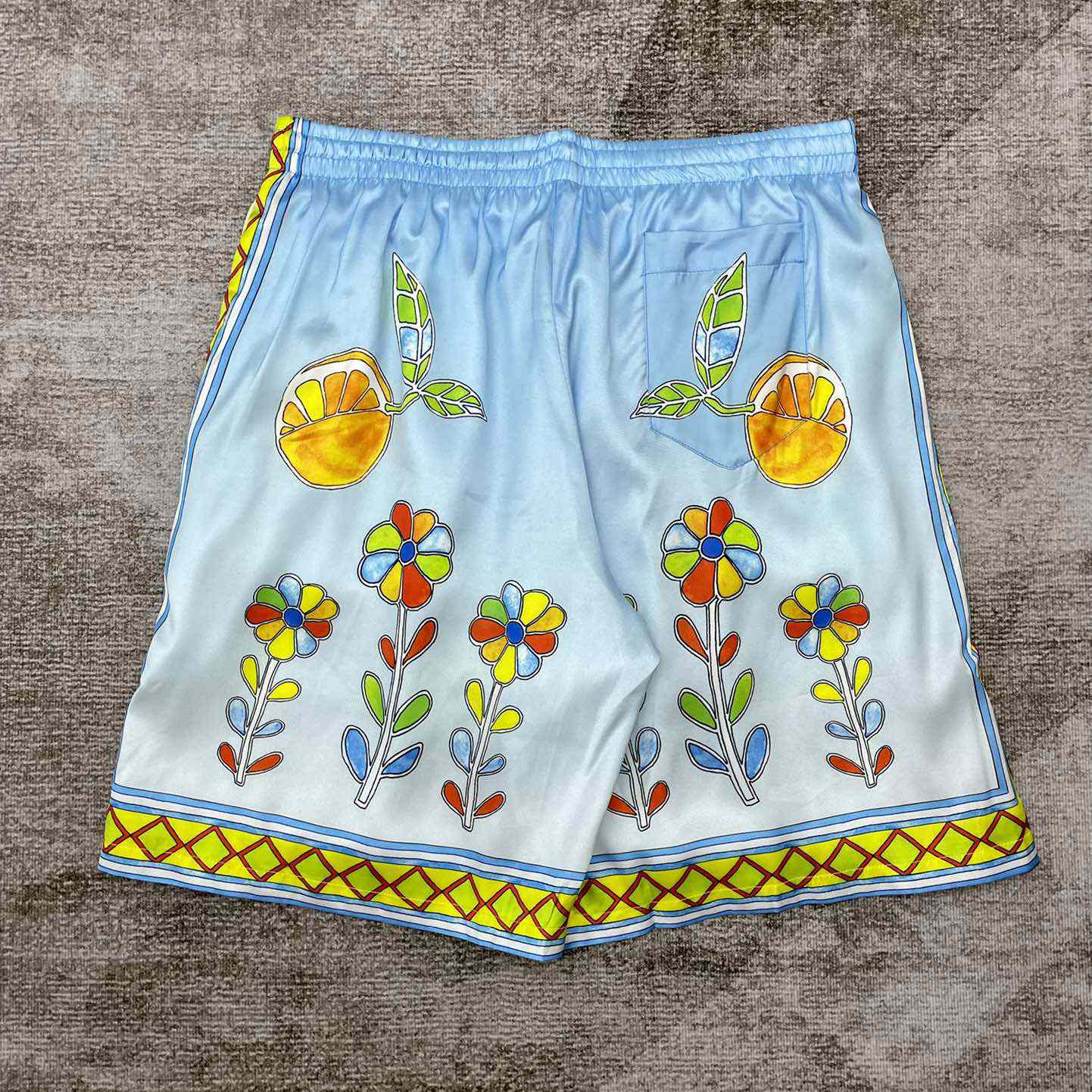 Casablanca Silk Shorts With Drawstrings    CA3487 - PerfectKickZ