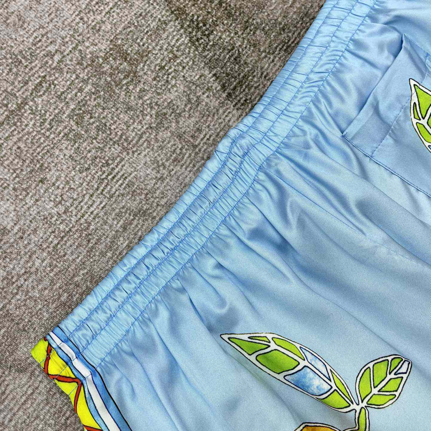 Casablanca Silk Shorts With Drawstrings    CA3487 - PerfectKickZ