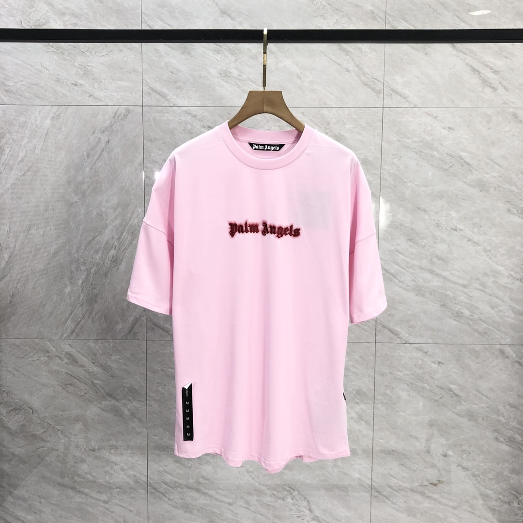 Palm Angels Neon Logo T-Shirt  - PerfectKickZ