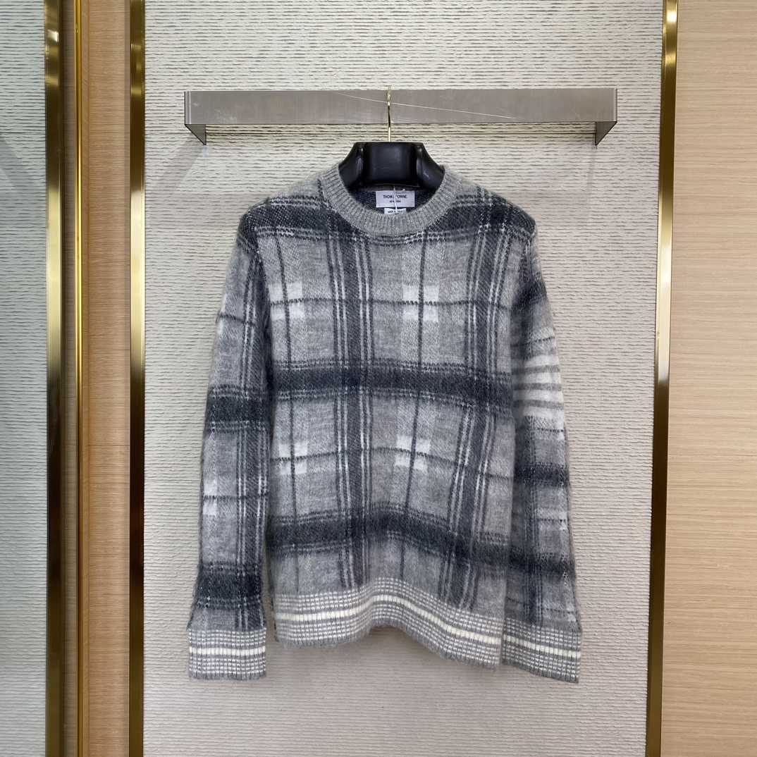 Thom Browne Jacquard-knit Mohair-blend Sweater - PerfectKickZ