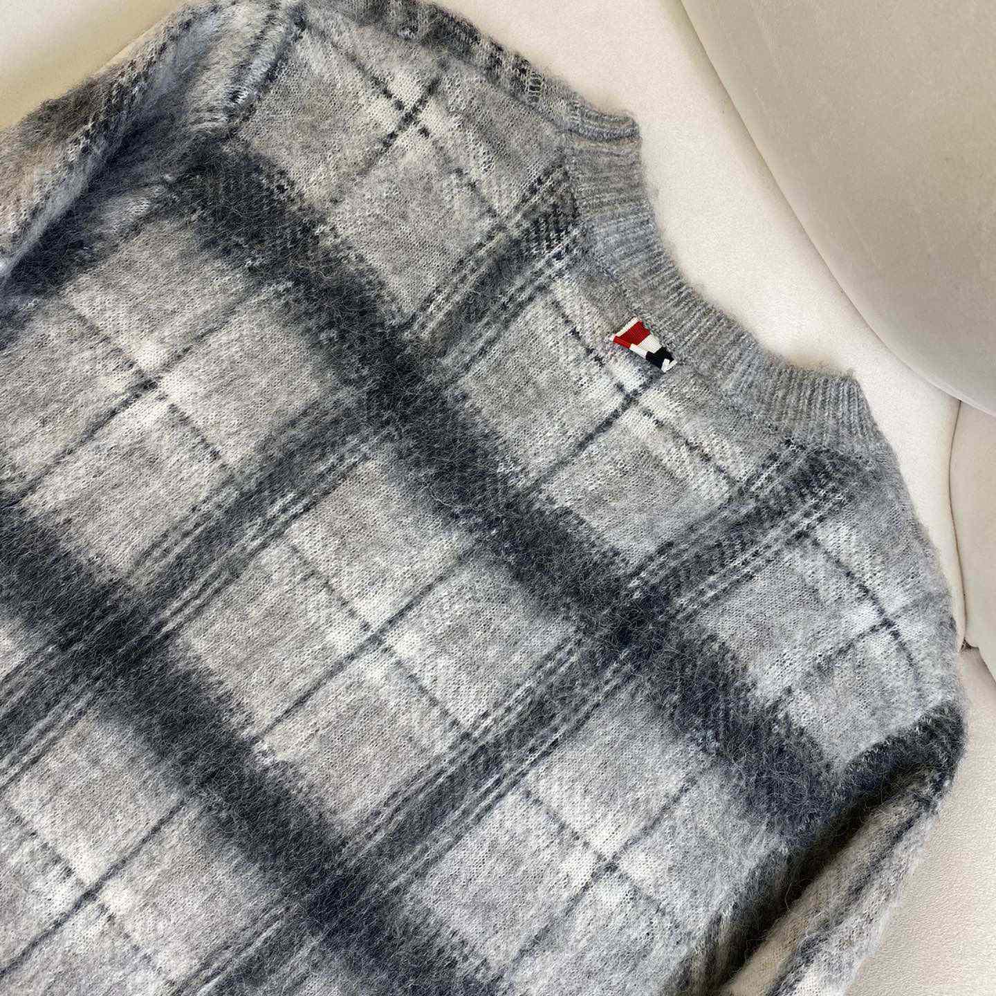 Thom Browne Jacquard-knit Mohair-blend Sweater - PerfectKickZ