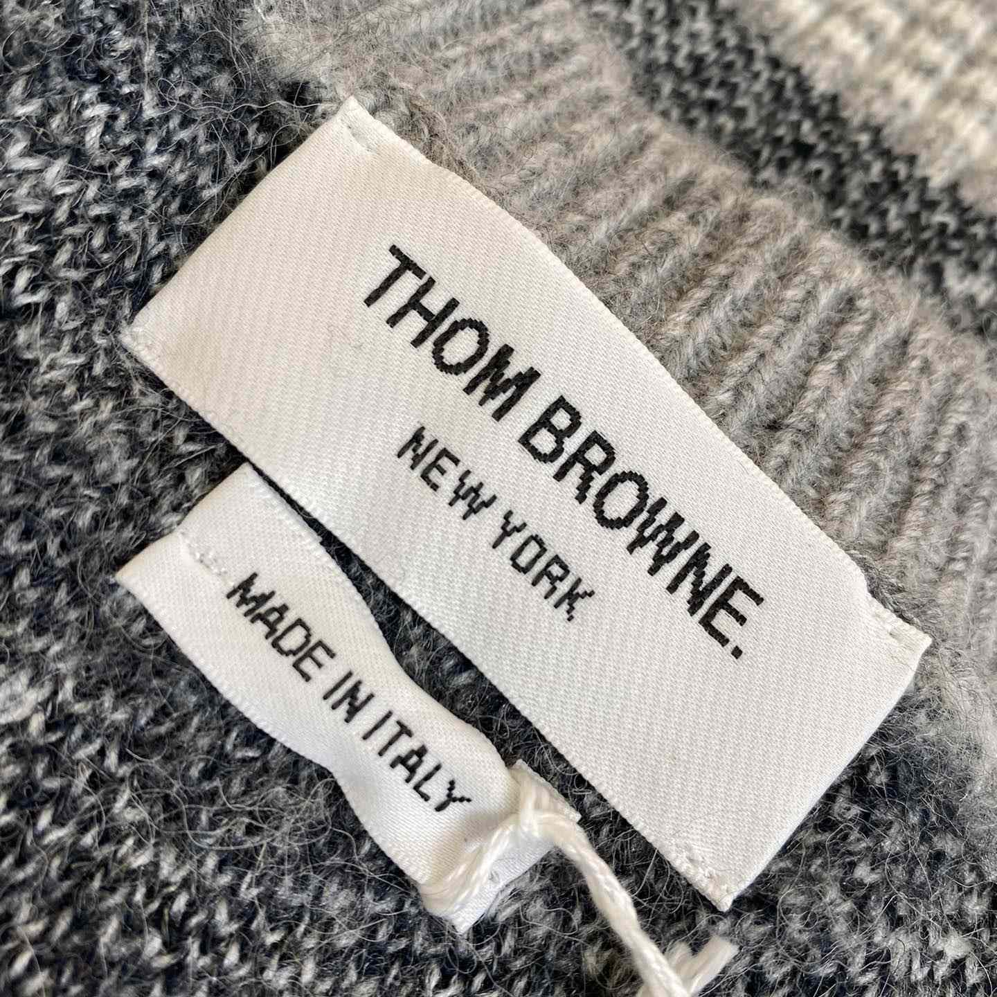 Thom Browne Jacquard-knit Mohair-blend Sweater - PerfectKickZ