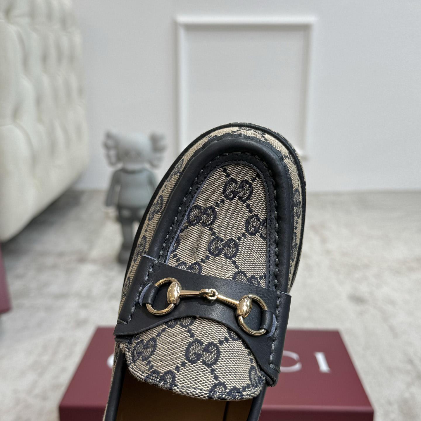 Gucci Women's Horsebit Wedge Loafer - PerfectKickZ
