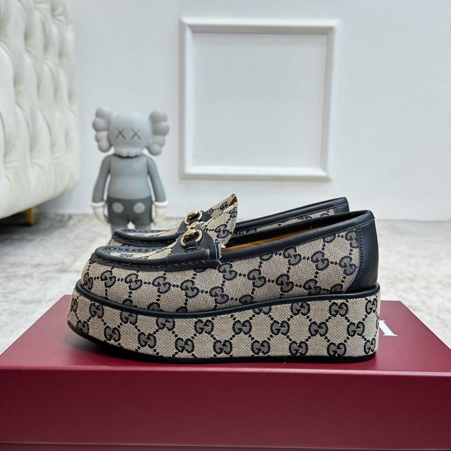 Gucci Women's Horsebit Wedge Loafer - PerfectKickZ