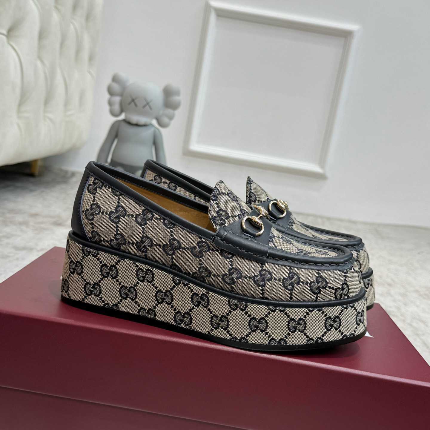Gucci Women's Horsebit Wedge Loafer - PerfectKickZ