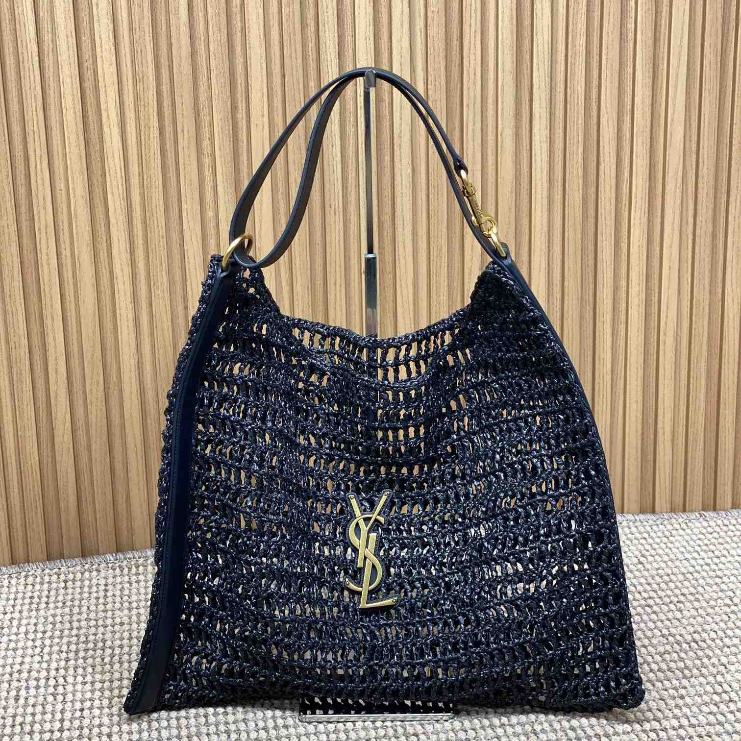Saint Laurent Oxalis Bag In Raffia Macrame - PerfectKickZ