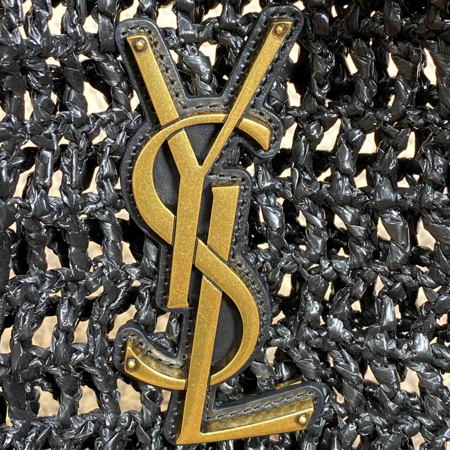 Saint Laurent Oxalis Bag In Raffia Macrame - 
