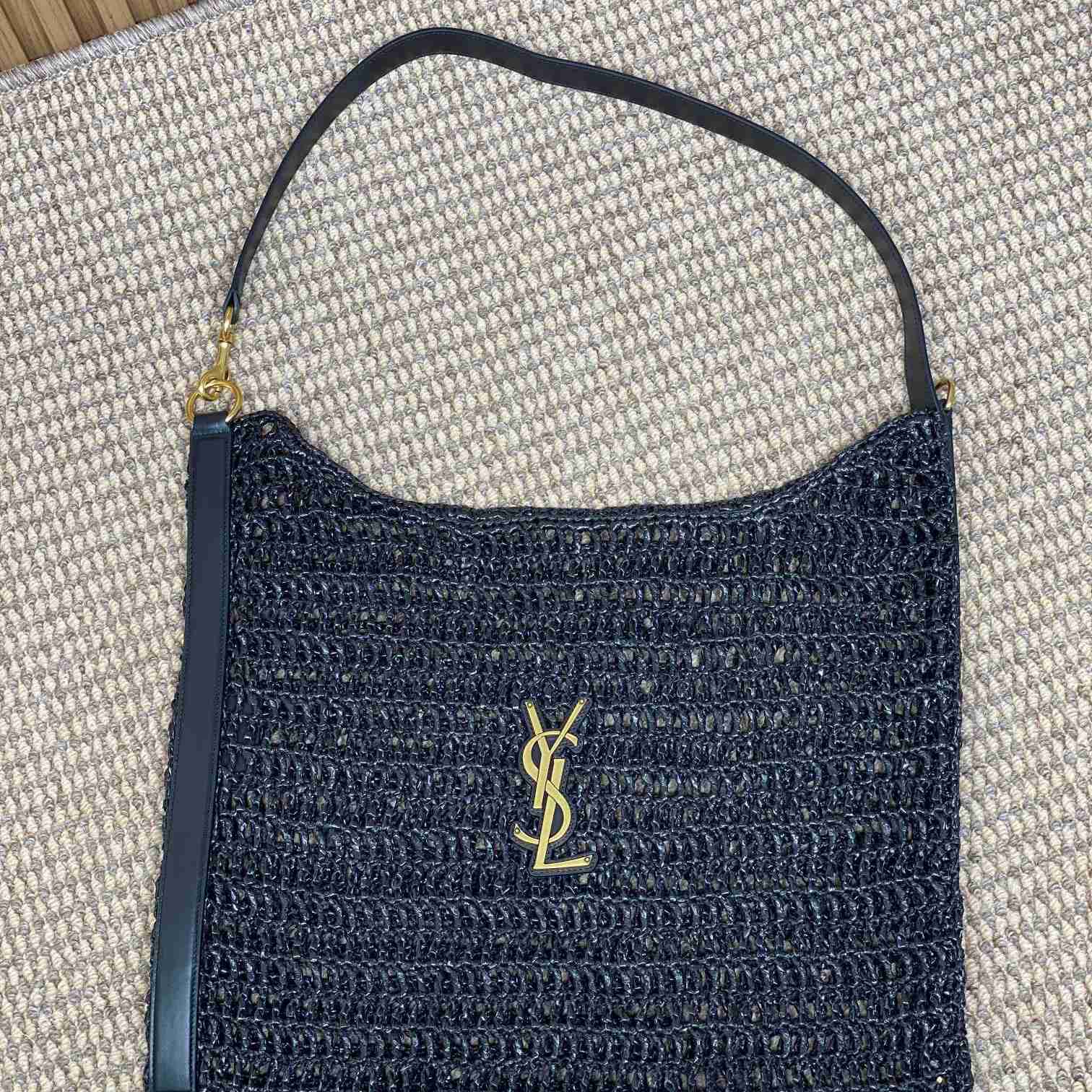 Saint Laurent Oxalis Bag In Raffia Macrame - 