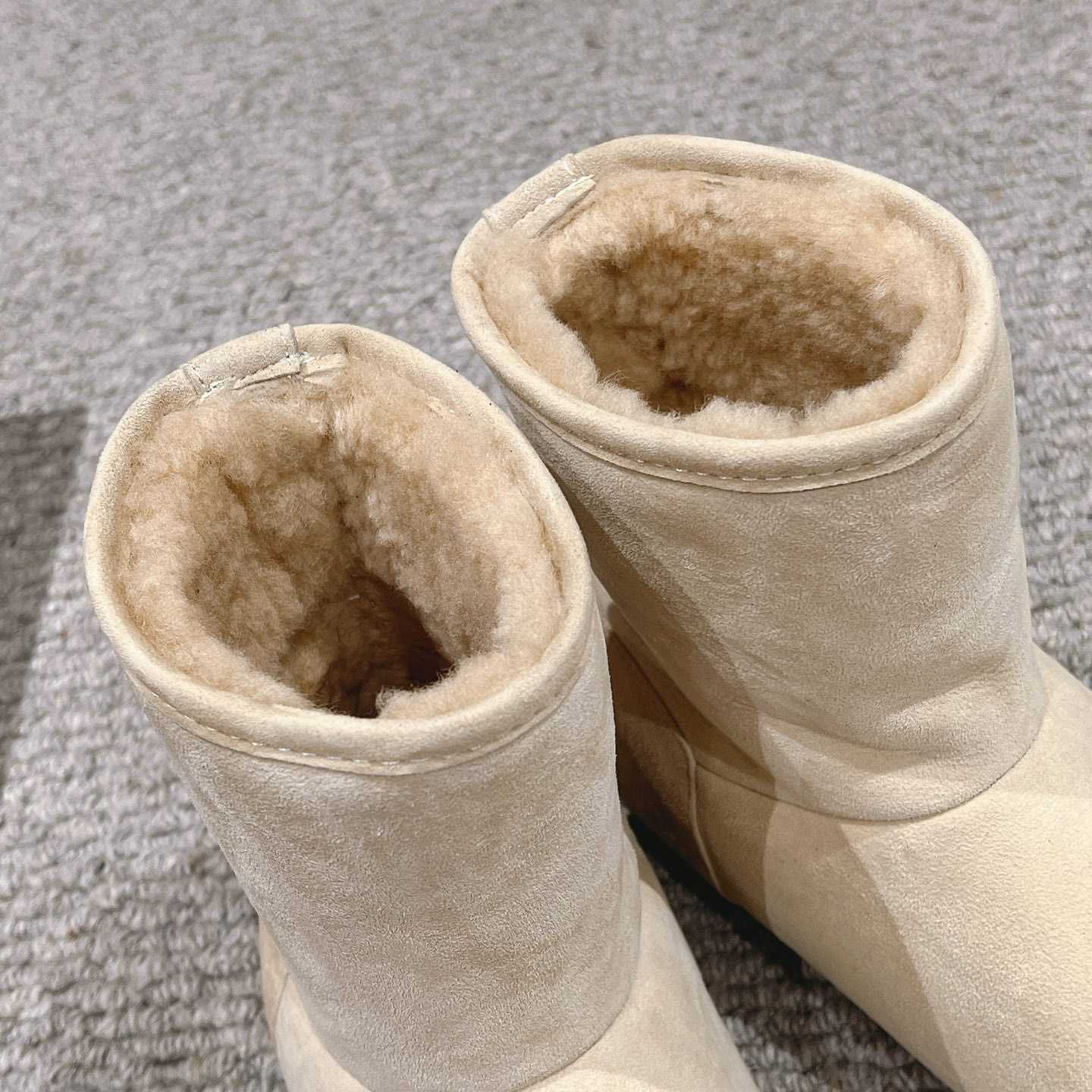 Loewe Lago Boot In Suede And Shearling - PerfectKickZ