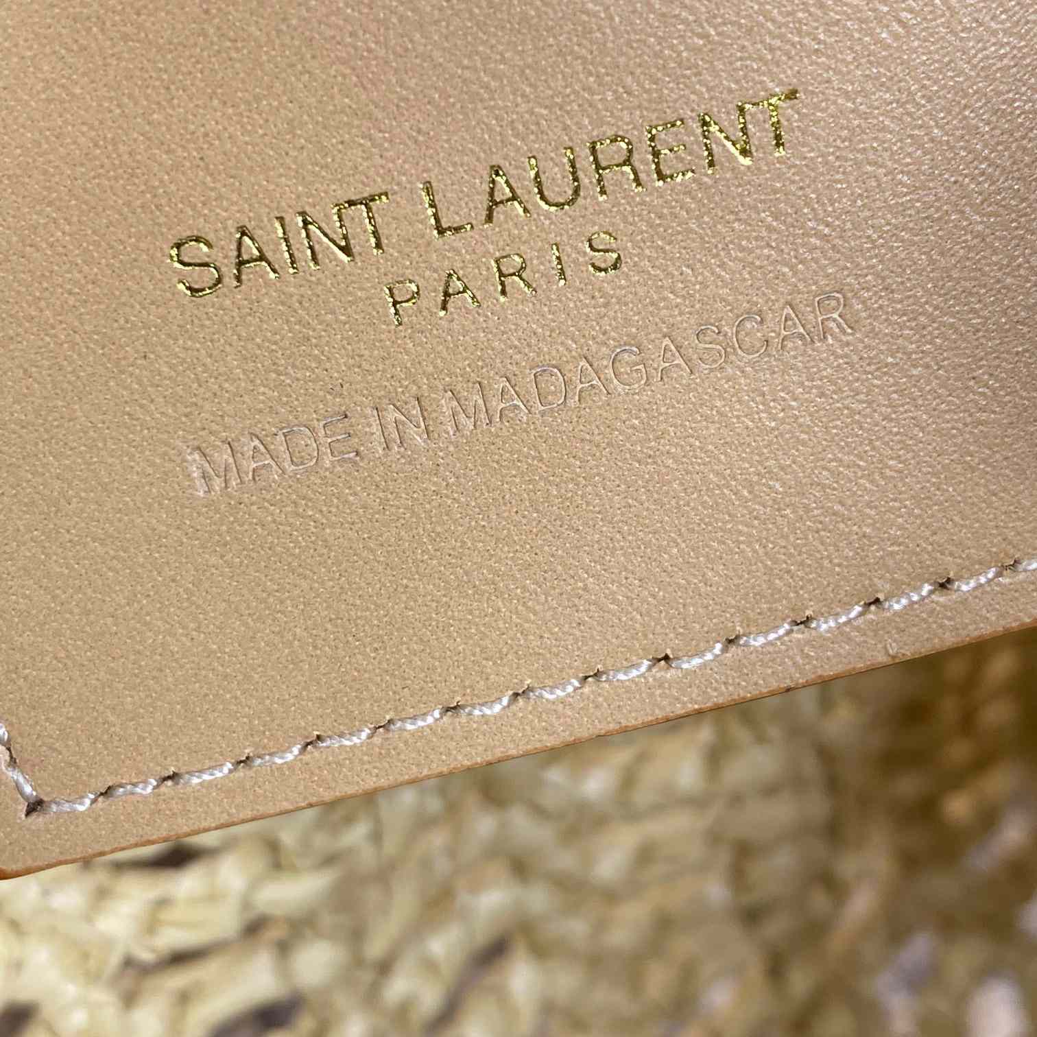Saint Laurent Oxalis In Raffia Crochet And Leather - PerfectKickZ
