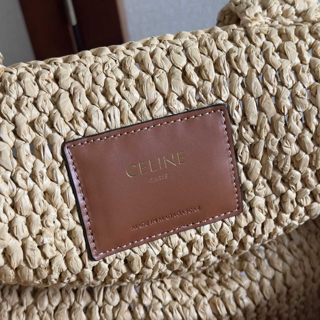 Celine Small Cabas Thais In Raffia And Calfskin - PerfectKickZ