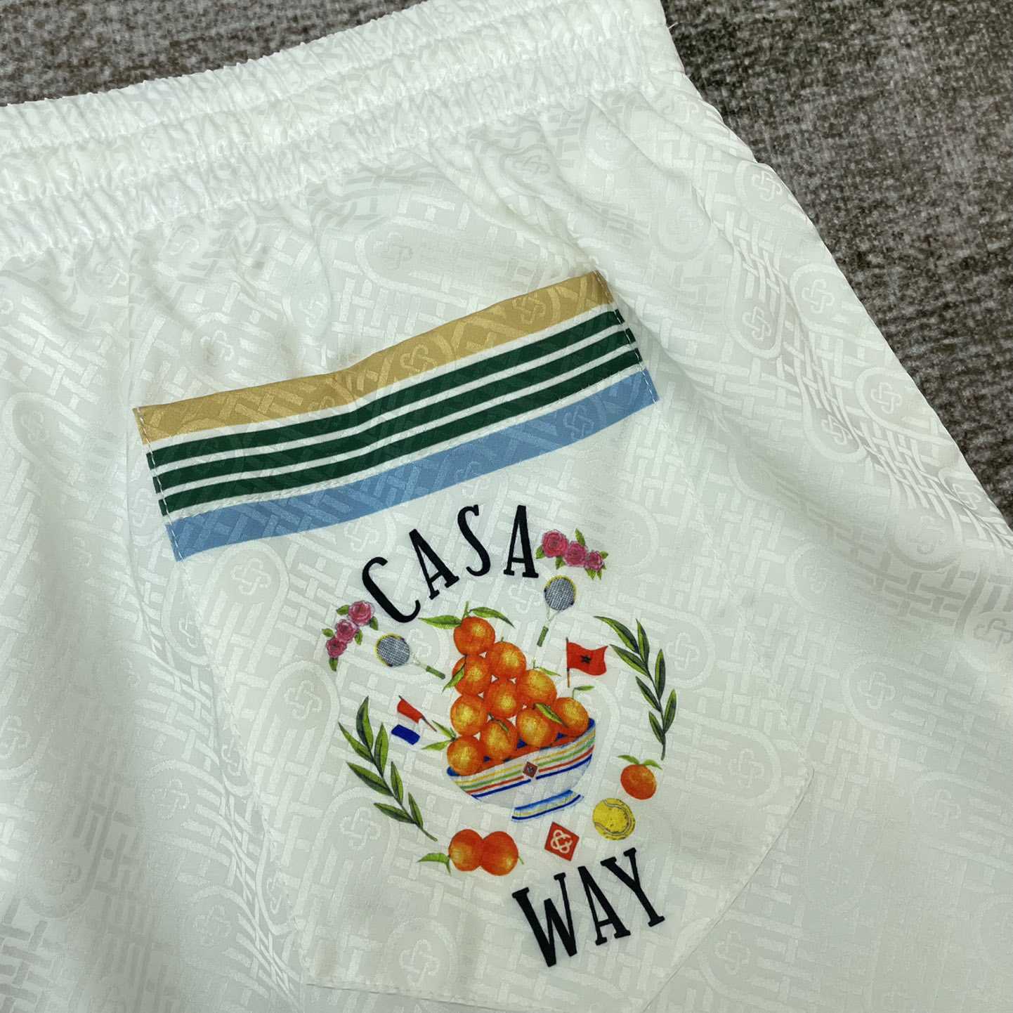 Casablanca Casa Way Monogram Shorts    CA3479 - PerfectKickZ