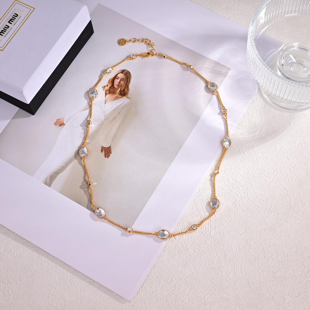 Miu Miu Metal Bracelet With Crystals - PerfectKickZ