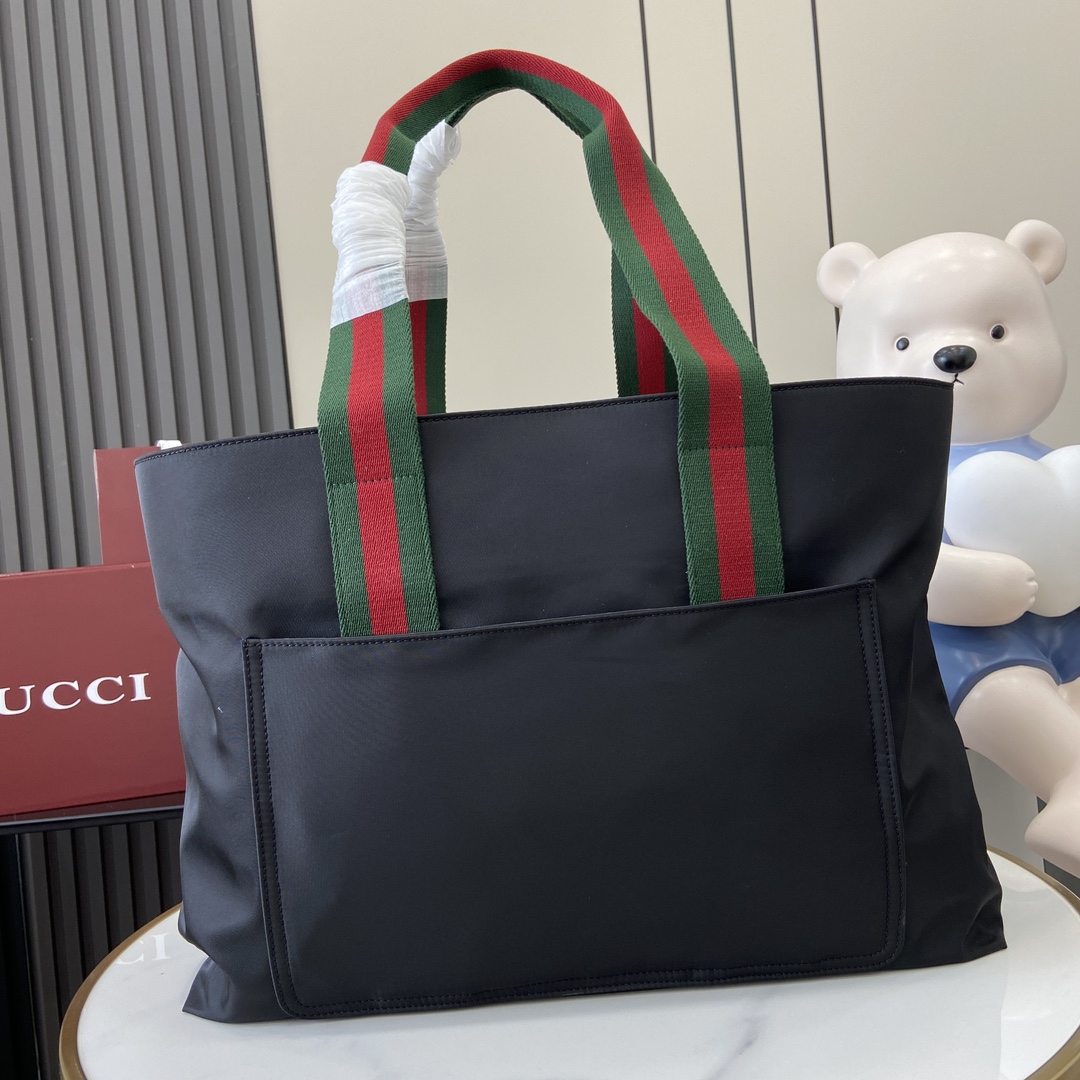 Gucci Large Tote Bag With Gucci Logo - PerfectKickZ