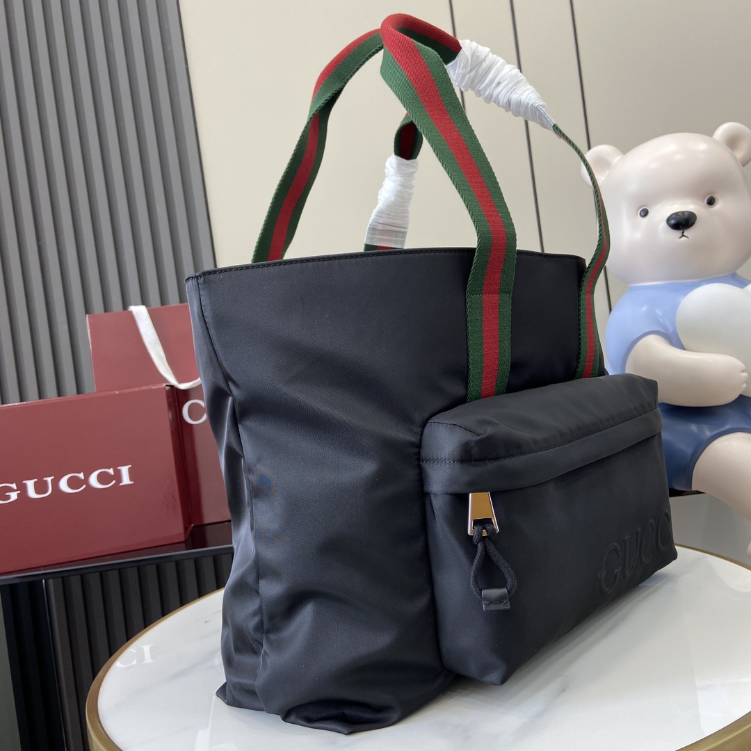 Gucci Large Tote Bag With Gucci Logo - PerfectKickZ