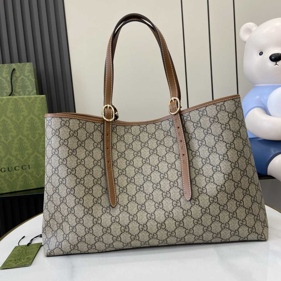 Gucci GG Emblem Medium Tote Bag - PerfectKickZ
