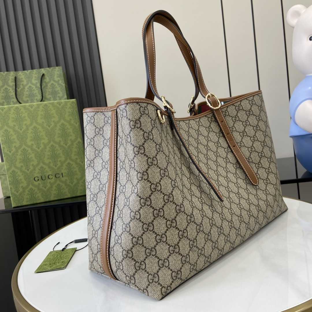 Gucci GG Emblem Medium Tote Bag - PerfectKickZ