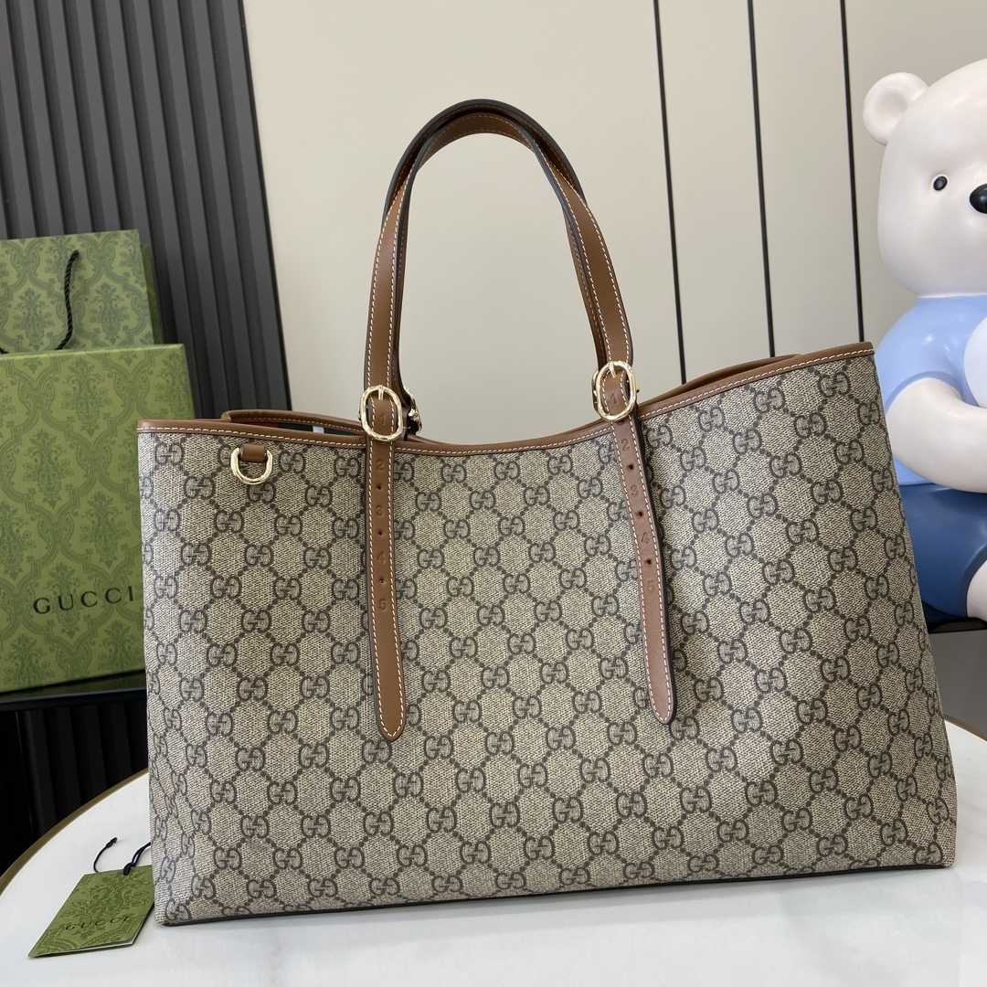 Gucci GG Emblem Medium Tote Bag - PerfectKickZ