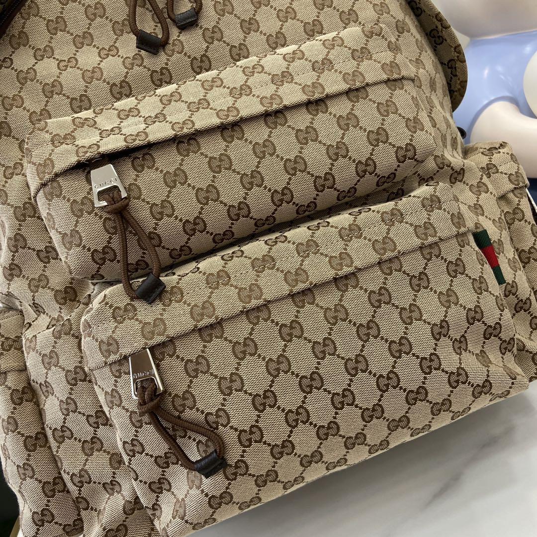 Gucci Large Backpack With Gucci Logo - PerfectKickZ