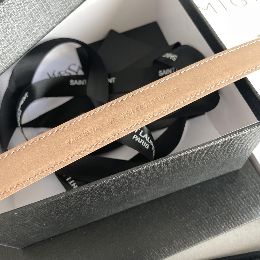 Saint Laurent Leather Belt    20mm - PerfectKickZ