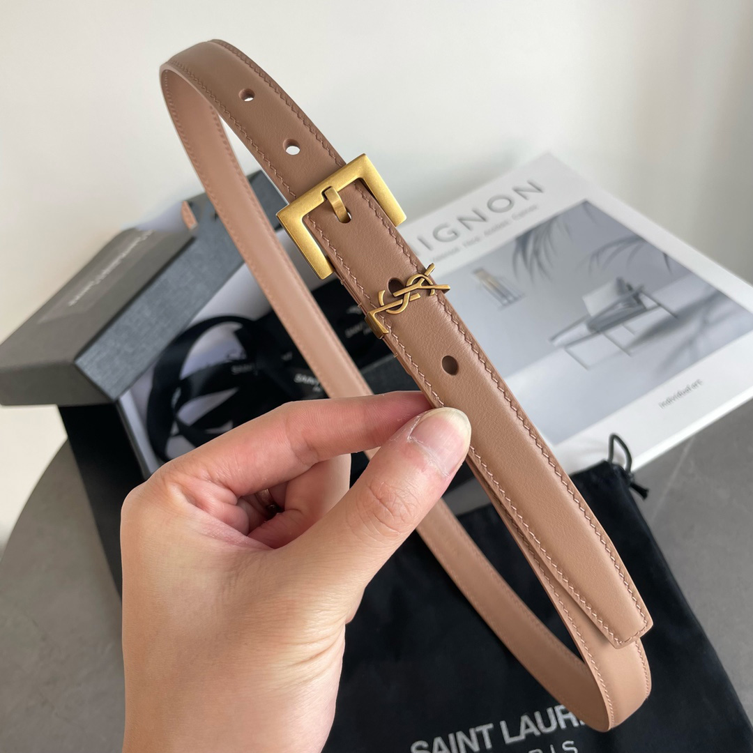 Saint Laurent Leather Belt    20mm - PerfectKickZ