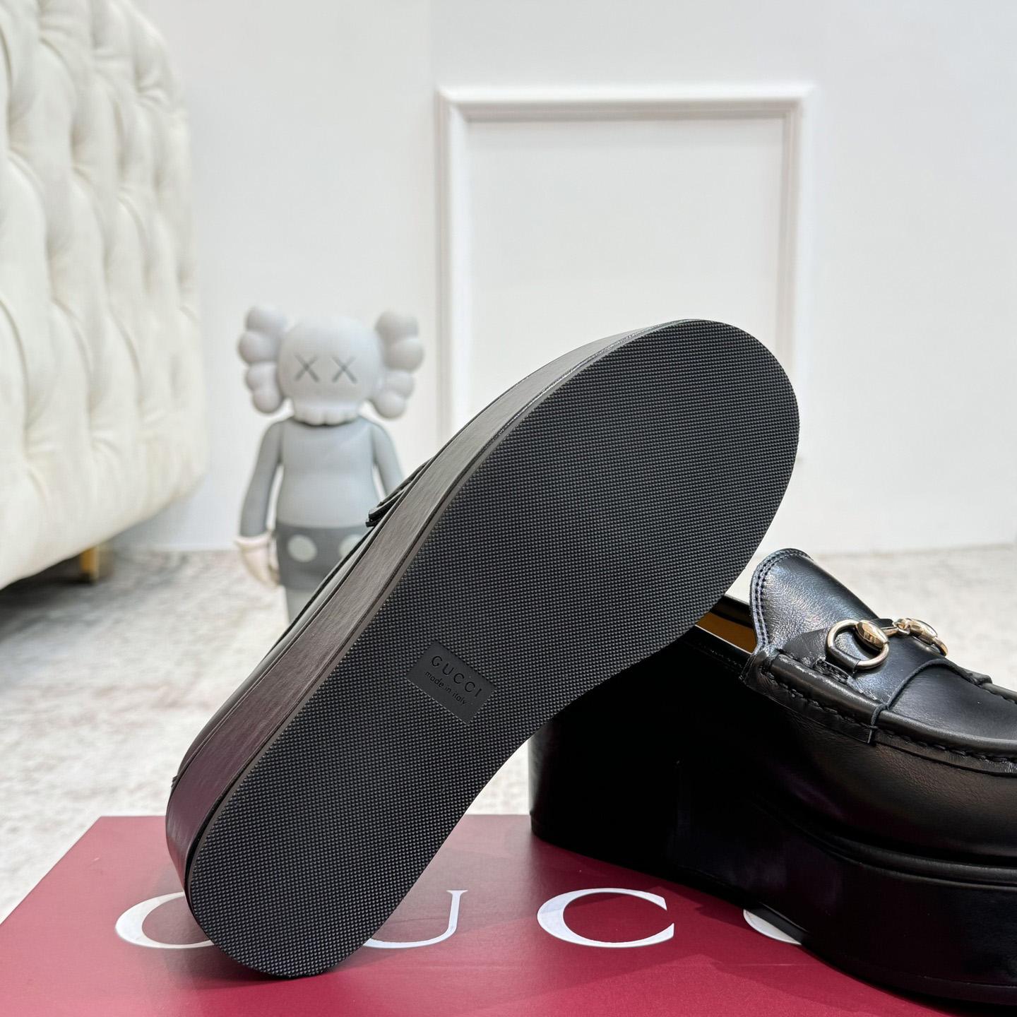 Gucci Women's Horsebit Wedge Loafer - PerfectKickZ