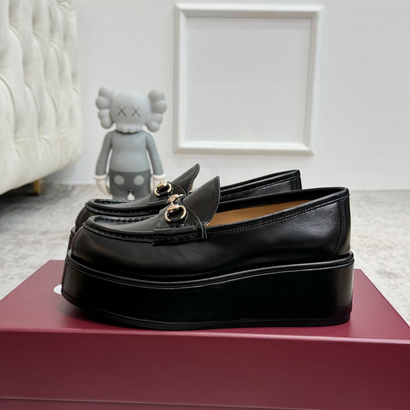 Gucci Women's Horsebit Wedge Loafer - PerfectKickZ