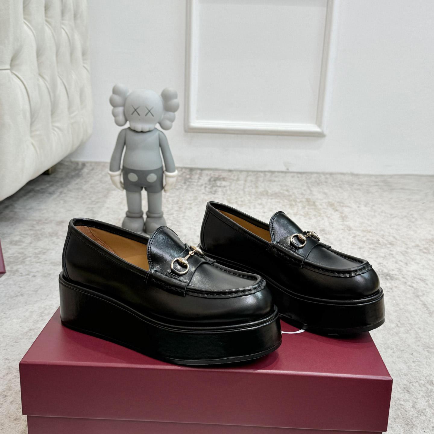 Gucci Women's Horsebit Wedge Loafer - PerfectKickZ