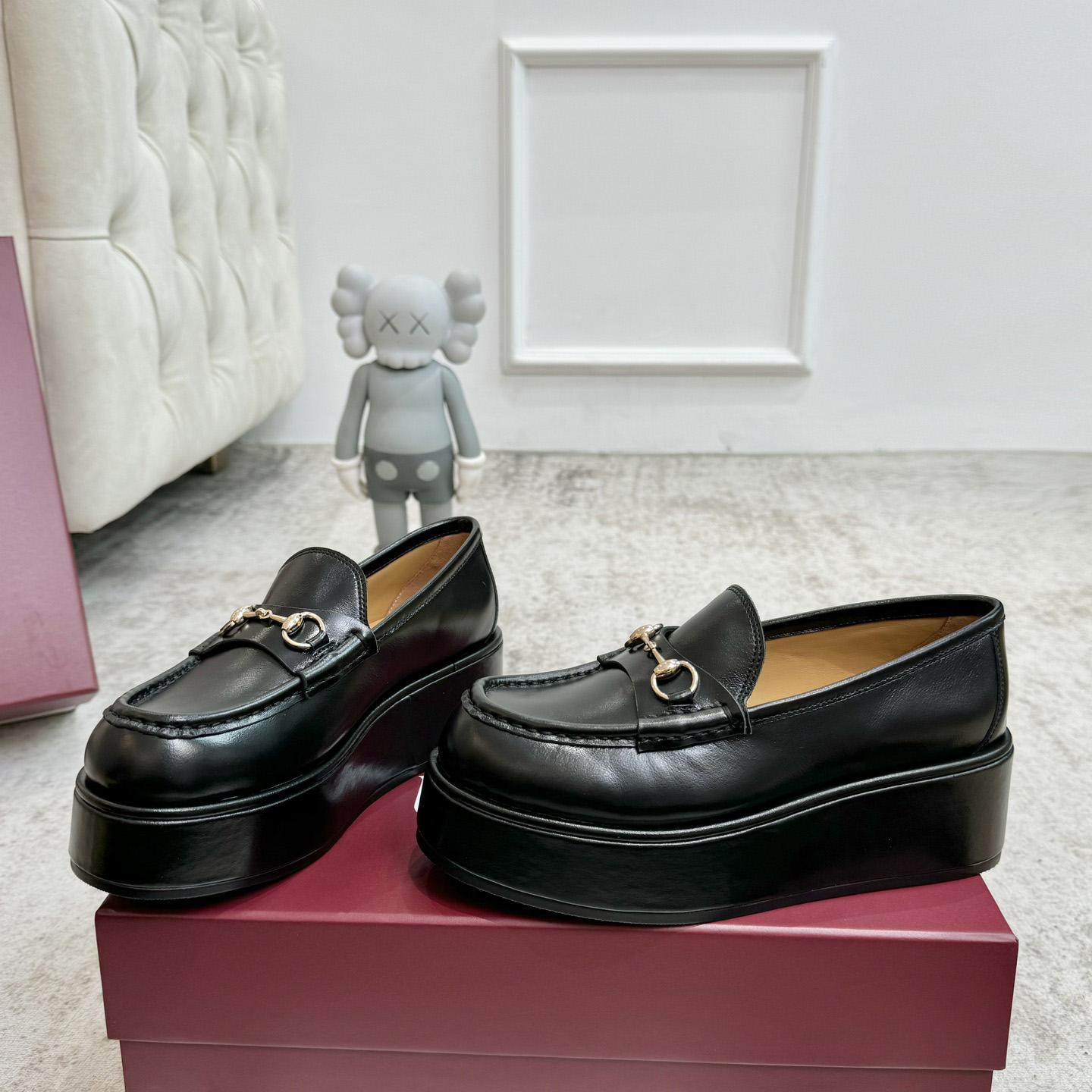 Gucci Women's Horsebit Wedge Loafer - PerfectKickZ