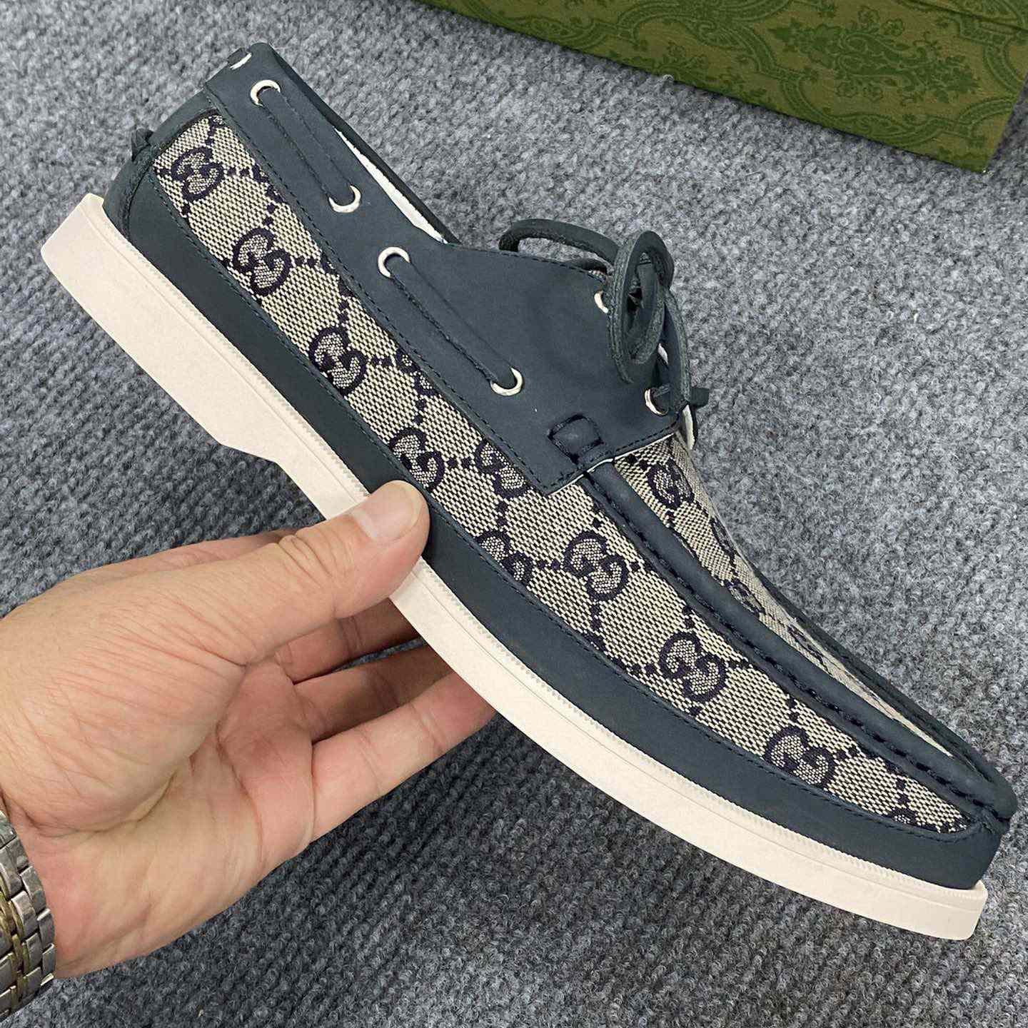 Gucci Men's Original GG Lace-up Loafer - PerfectKickZ