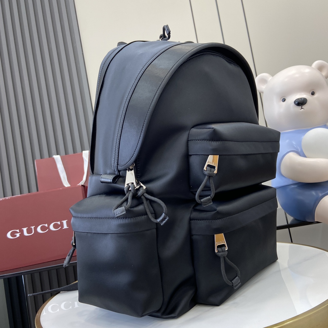 Gucci Large Backpack With Gucci Logo - PerfectKickZ