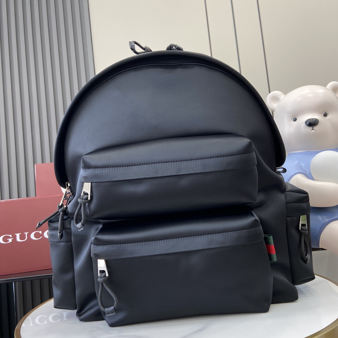 Gucci Large Backpack With Gucci Logo - PerfectKickZ