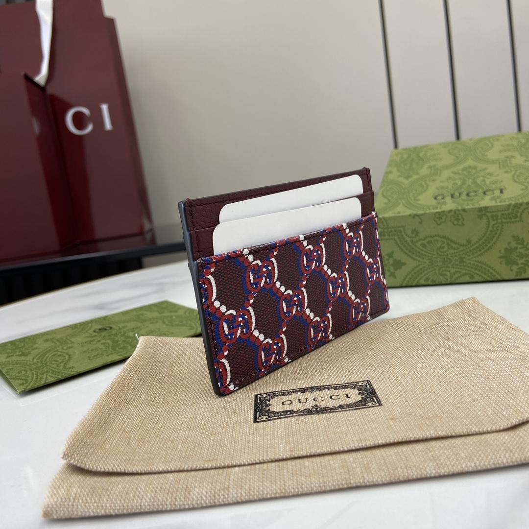 Gucci Card Case With GG Shadow - 
