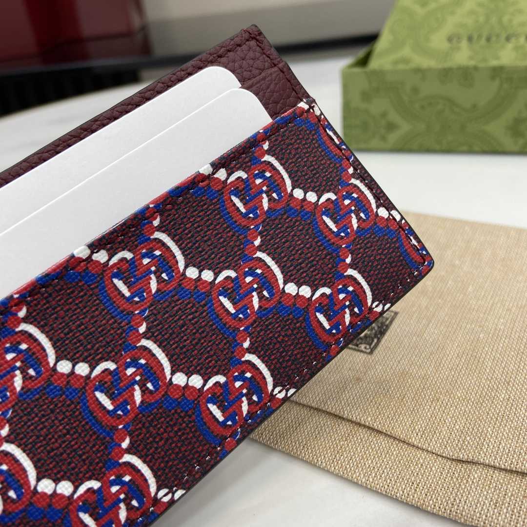 Gucci Card Case With GG Shadow - 