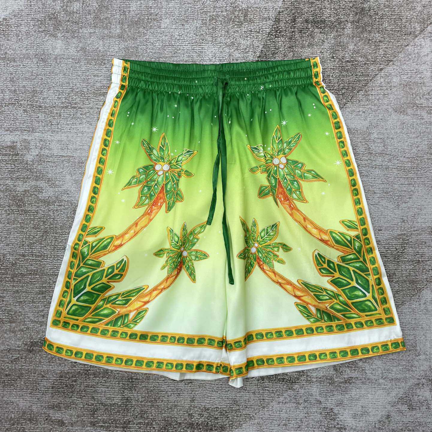 Casablanca Joyaux D'Afrique Satin Shorts   CA3509 - PerfectKickZ