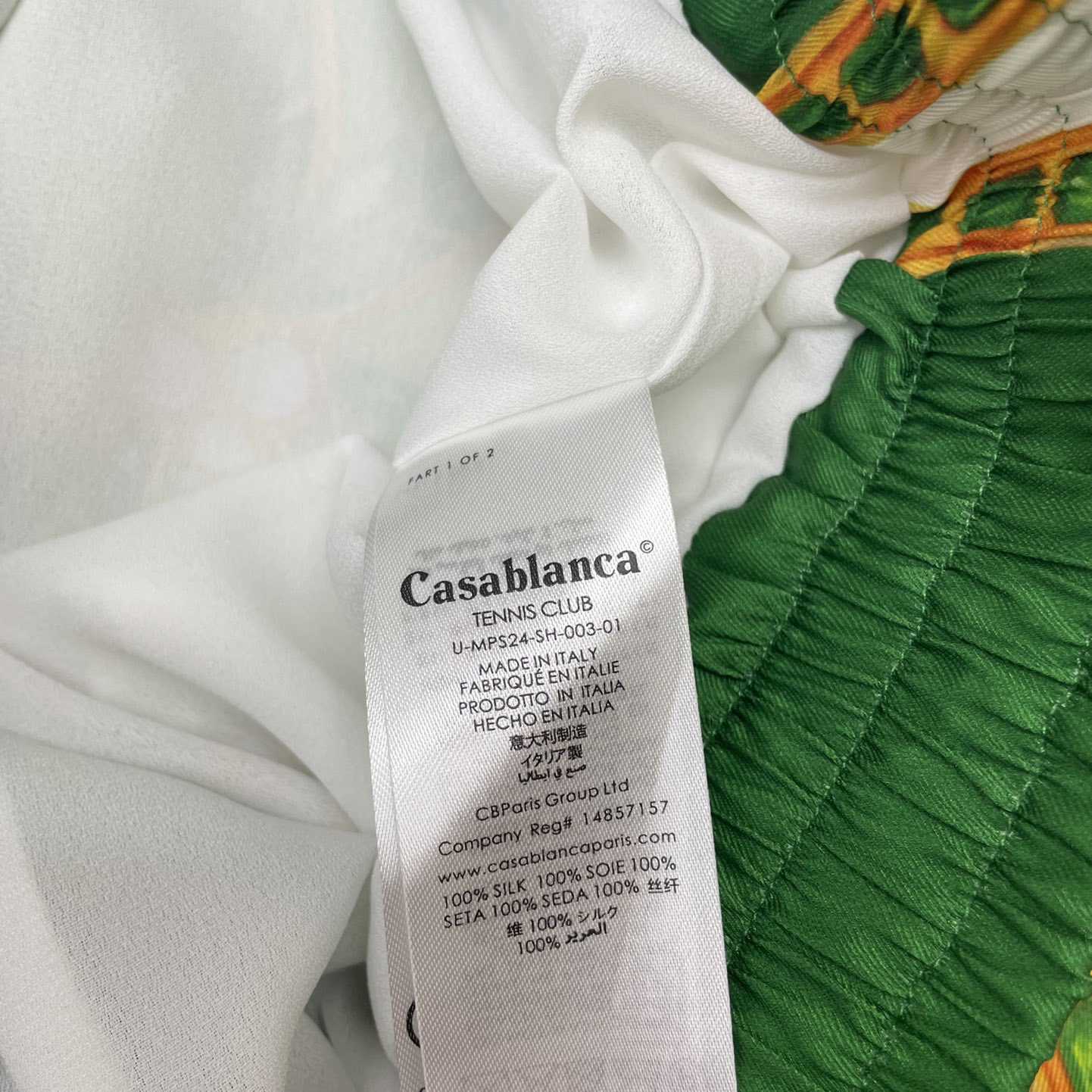 Casablanca Joyaux D'Afrique Satin Shorts   CA3509 - PerfectKickZ