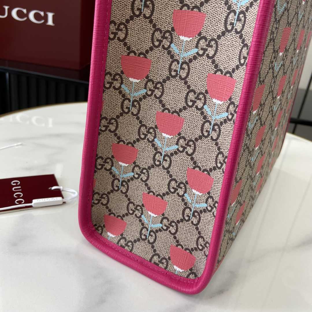 Gucci Children's Flower print Tote Bag - PerfectKickZ